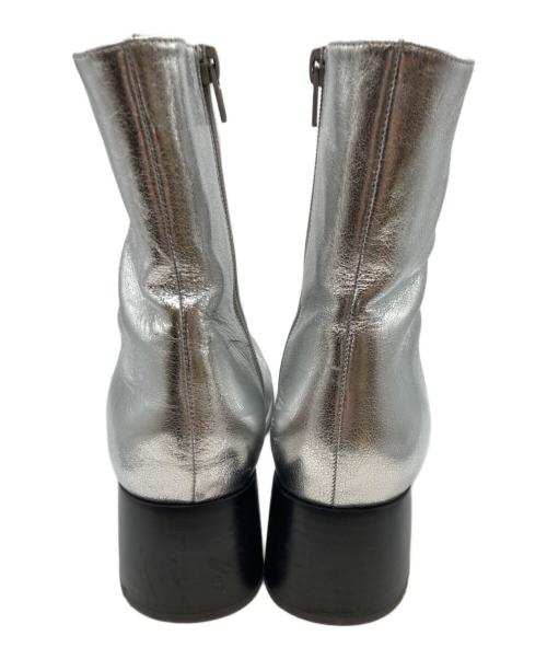 ALM.（アルム）ALM. (アルム) ADELA LEATHER BOOTS(アデラ レザー ブーツ) シルバー サイズ:SIZE24㎝の古着・服飾アイテム