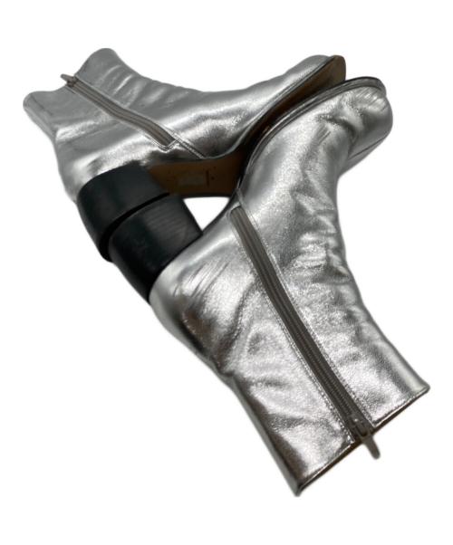 ALM.（アルム）ALM. (アルム) ADELA LEATHER BOOTS(アデラ レザー ブーツ) シルバー サイズ:SIZE24㎝の古着・服飾アイテム