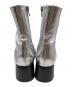 ALM. (アルム) ADELA LEATHER BOOTS(アデラ レザー ブーツ) シルバー サイズ:SIZE24㎝：6000円