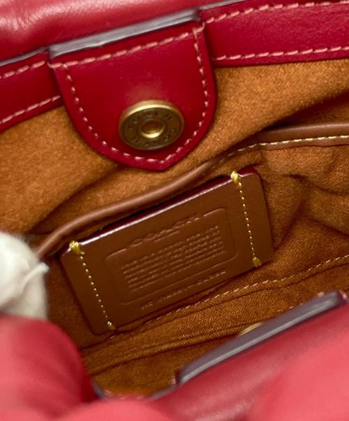 COACH（コーチ）COACH (コーチ) ミニピロートート レッドの古着・服飾アイテム