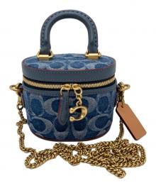 COACH（コーチ）の古着「Trail Crossbody 12 In Signature Denim(トレイル クロスボディ 12 イン シグネチャー デニム)」｜インディゴ