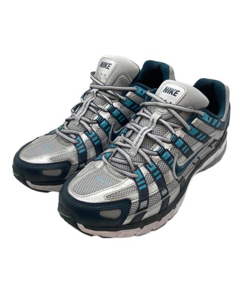 NIKE（ナイキ）NIKE (ナイキ) P-6000 armory navy/metallic silver(ピーろくせん アーモリーネイビー／メタリックシルバー) シルバー×ブルー サイズ:SIZE28.5㎝の古着・服飾アイテム