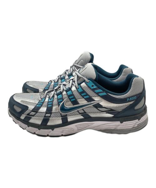 NIKE（ナイキ）NIKE (ナイキ) P-6000 armory navy/metallic silver(ピーろくせん アーモリーネイビー／メタリックシルバー) シルバー×ブルー サイズ:SIZE28.5㎝の古着・服飾アイテム