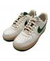 NIKE（ナイキ）の古着「WMNS AIR FORCE 1 '07 LV8 SAIL/GORGE GREEN-SESAME-PEARL WHITE」｜ホワイト×グリーン