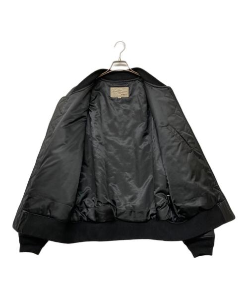 AVIREX（アヴィレックス）AVIREX (アヴィレックス) 40th ANNIV LEATHER MA-1 STREAK EAGLE/フォーティーテンス アニバーサリー レザー エムエーワン ストリーク イーグル ブラック サイズ:2XLの古着・服飾アイテム