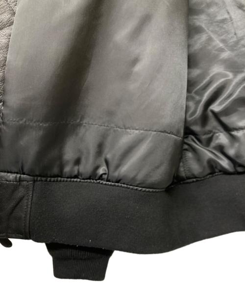 AVIREX（アヴィレックス）AVIREX (アヴィレックス) 40th ANNIV LEATHER MA-1 STREAK EAGLE/フォーティーテンス アニバーサリー レザー エムエーワン ストリーク イーグル ブラック サイズ:2XLの古着・服飾アイテム