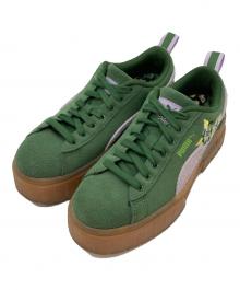 PUMA（プーマ）の古着「MAYZE LIBERTY GREENER PASTURES PASTEL LILAC シューズ」｜グリーン