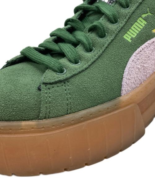 PUMA（プーマ）PUMA (プーマ) MAYZE LIBERTY GREENER PASTURES PASTEL LILAC シューズ グリーン サイズ:23.5の古着・服飾アイテム