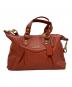 COACH（コーチ）の古着「Ashley Satchel Leather Handbag/アシュレイ サッチェル レザー ハンドバッグ」｜エンジ