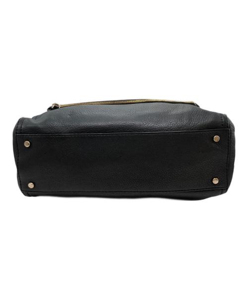 Kate Spade（ケイトスペード）Kate Spade (ケイトスペード) フラップレザーセミショルダーバッグ ブラックの古着・服飾アイテム