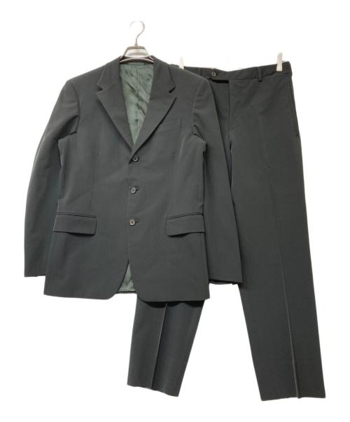 PRADA（プラダ）PRADA (プラダ) 段返り3Bセットアップスーツ ブラック サイズ:SIZE46の古着・服飾アイテム