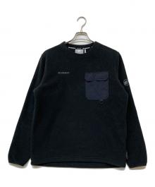 MAMMUT（マムート）の古着「Moonstone Hybrid ML Crew Neck/ムーンストーン・ハイブリッド・エムエル・クルーネック」｜ブラック