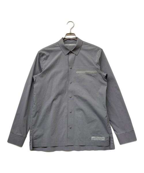 ATTACHMENT（アタッチメント）ATTACHMENT (アタッチメント) PE／Cストレッチブロードレギュラーカラーシャツ グレー サイズ:SIZEMの古着・服飾アイテム