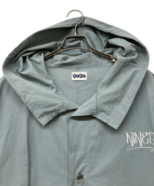 9090（9090）9090 (9090) 9090 Angel Snow Parka(ナインティナインティ エンジェル スノー パーカー) スカイブルー サイズ:sizeMの古着・服飾アイテム