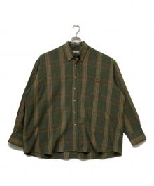 OUR LEGACY（アワーレガシー）の古着「BORROWED BD SHIRT GREEN COLUMBIA CHECK/ボロバード ビーディー シャツ グリーン コロンビア チェック」｜オリーブ