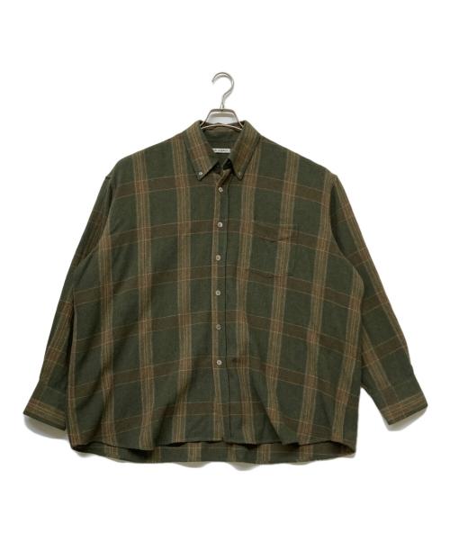 OUR LEGACY（アワーレガシー）OUR LEGACY (アワーレガシー) BORROWED BD SHIRT GREEN COLUMBIA CHECK/ボロバード ビーディー シャツ グリーン コロンビア チェック オリーブ サイズ:48の古着・服飾アイテム