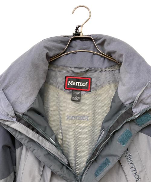 MARMOT（マーモット）Marmot (マーモット) ロゴ刺繍シェルジャケット グレー サイズ:Lの古着・服飾アイテム