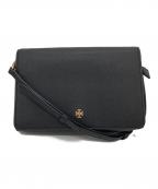 TORY BURCHトリーバーチ）の古着「フラップショルダーバッグ」｜ブラック