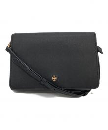 TORY BURCH（トリーバーチ）の古着「フラップショルダーバッグ」｜ブラック