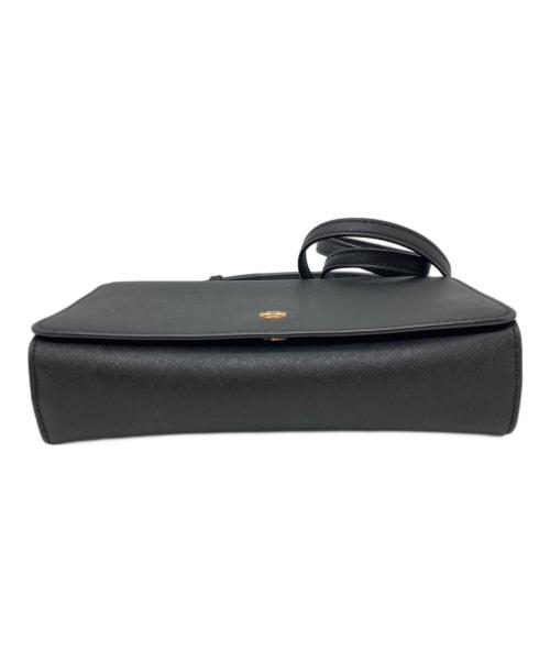 TORY BURCH（トリーバーチ）TORY BURCH (トリーバーチ) フラップショルダーバッグ ブラックの古着・服飾アイテム