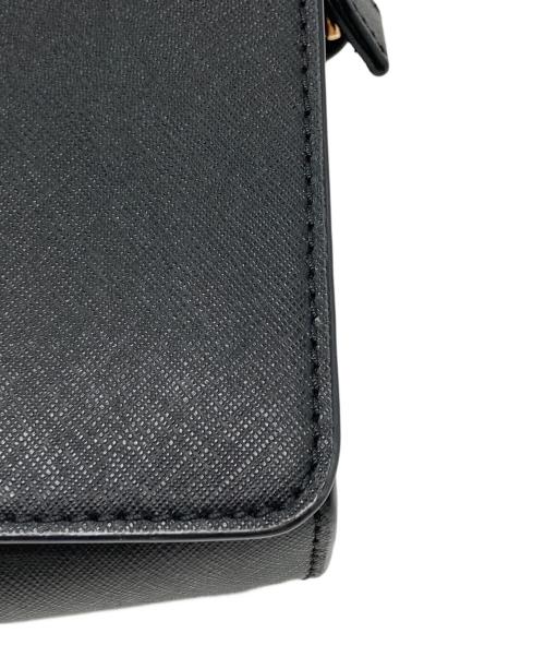 TORY BURCH（トリーバーチ）TORY BURCH (トリーバーチ) フラップショルダーバッグ ブラックの古着・服飾アイテム