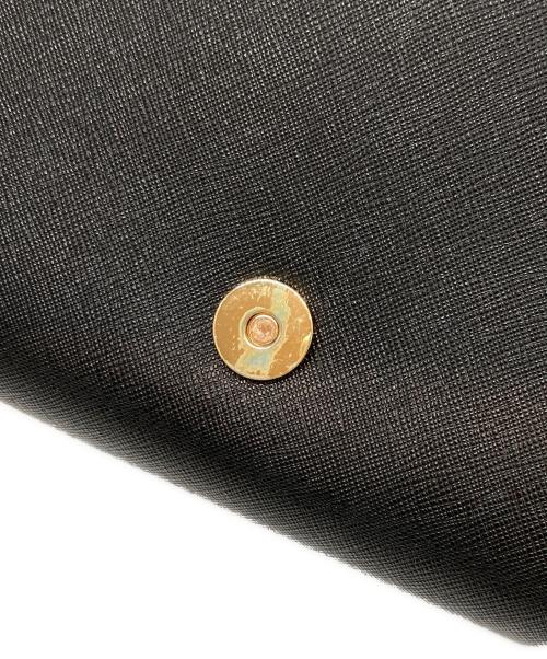 TORY BURCH（トリーバーチ）TORY BURCH (トリーバーチ) フラップショルダーバッグ ブラックの古着・服飾アイテム