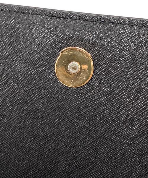 TORY BURCH（トリーバーチ）TORY BURCH (トリーバーチ) フラップショルダーバッグ ブラックの古着・服飾アイテム