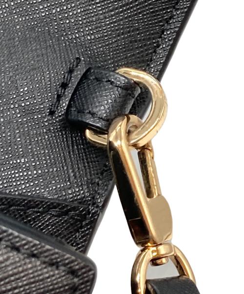 TORY BURCH（トリーバーチ）TORY BURCH (トリーバーチ) フラップショルダーバッグ ブラックの古着・服飾アイテム