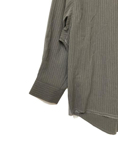 CODA（コーダ）CODA WOOL POLY 2IN1 DOPUBLE LAYERED REVERSIBLE HYBRUD SHIRT/ウール ポリ ツーインワン ダブル レイヤード リバーシブル ハイブリッド シャツ グレー サイズ:S 未使用品の古着・服飾アイテム