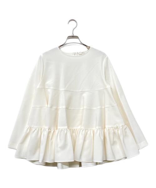 YORI（ヨリ）YORI (ヨリ) ティアードギャザーブラウス ホワイト サイズ:SIZE M 未使用品の古着・服飾アイテム