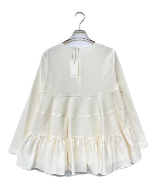 YORI（ヨリ）YORI (ヨリ) ティアードギャザーブラウス ホワイト サイズ:SIZE M 未使用品の古着・服飾アイテム