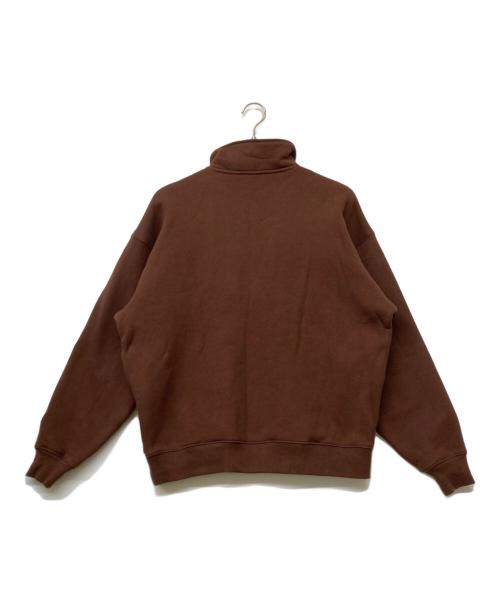 Champion（チャンピオン）Champion (チャンピオン) ハーフジップスウェット ブラウン サイズ:sizeMの古着・服飾アイテム