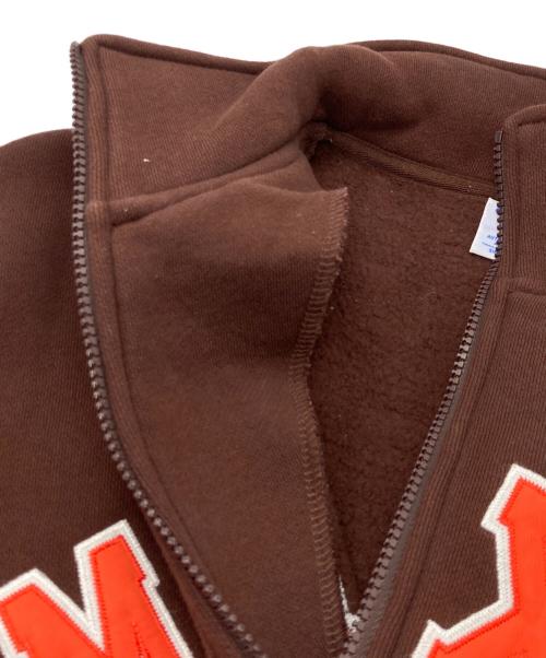Champion（チャンピオン）Champion (チャンピオン) ハーフジップスウェット ブラウン サイズ:sizeMの古着・服飾アイテム