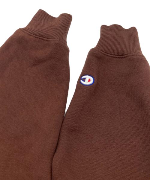 Champion（チャンピオン）Champion (チャンピオン) ハーフジップスウェット ブラウン サイズ:sizeMの古着・服飾アイテム