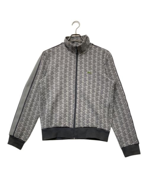LACOSTE（ラコステ）LACOSTE (ラコステ) モノグラムジャカードトラックジャケット グレー サイズ:sizeSの古着・服飾アイテム
