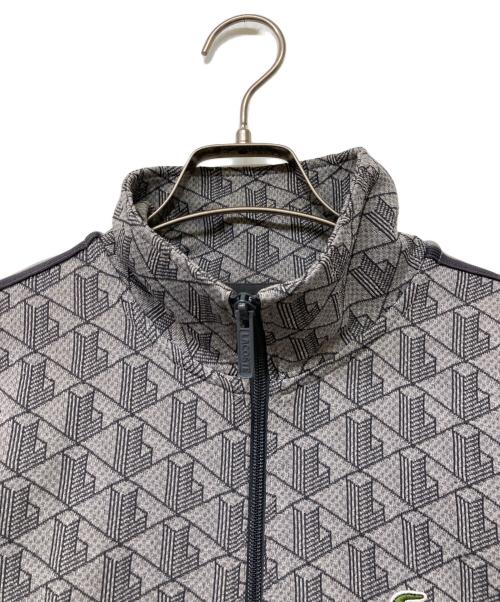 LACOSTE（ラコステ）LACOSTE (ラコステ) モノグラムジャカードトラックジャケット グレー サイズ:sizeSの古着・服飾アイテム