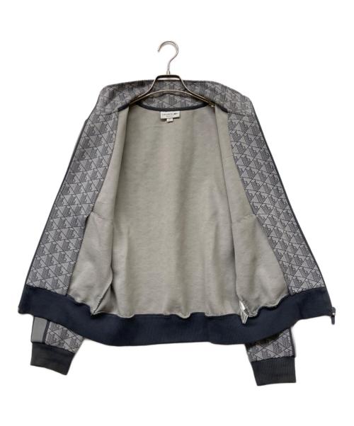 LACOSTE（ラコステ）LACOSTE (ラコステ) モノグラムジャカードトラックジャケット グレー サイズ:sizeSの古着・服飾アイテム