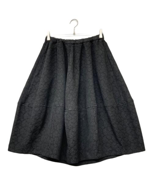 BLACK COMME des GARCONS（ブラックコムデギャルソン）BLACK COMME des GARCONS (ブラックコムデギャルソン) ジャガードバルーンスカート ブラック サイズ:SIZEXXSの古着・服飾アイテム
