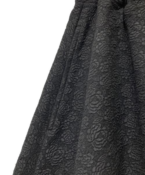 BLACK COMME des GARCONS（ブラックコムデギャルソン）BLACK COMME des GARCONS (ブラックコムデギャルソン) ジャガードバルーンスカート ブラック サイズ:SIZEXXSの古着・服飾アイテム