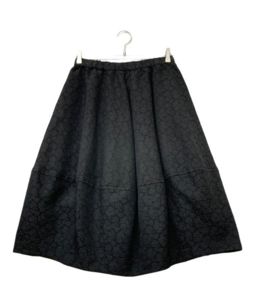 BLACK COMME des GARCONS（ブラックコムデギャルソン）BLACK COMME des GARCONS (ブラックコムデギャルソン) ジャガードバルーンスカート ブラック サイズ:SIZEXXSの古着・服飾アイテム