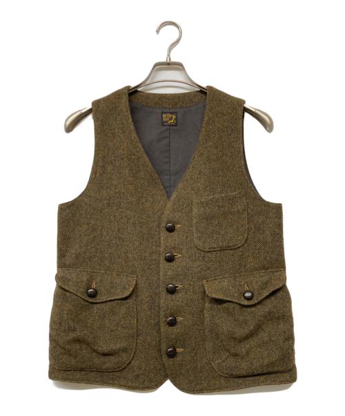orSlow（オアスロウ）orSlow (オアスロウ) ツイードベスト ブラウン サイズ:Sの古着・服飾アイテム