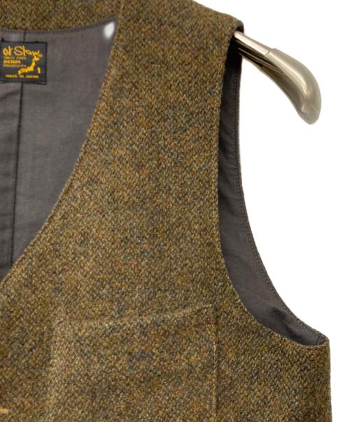 orSlow（オアスロウ）orSlow (オアスロウ) ツイードベスト ブラウン サイズ:Sの古着・服飾アイテム
