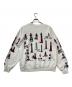 JERZEES (ジャージーズ) 90s ミシガンラグ 総柄スウェット ホワイト サイズ:L：5000円