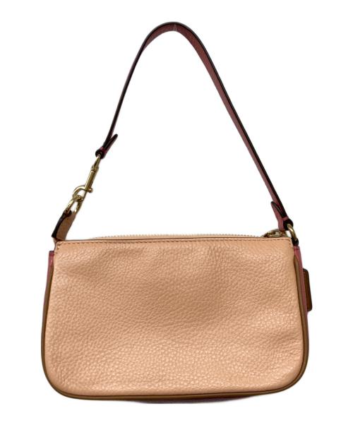 COACH（コーチ）COACH (コーチ) ノリータ 19 ホース＆キャリッジ リストレットポーチ ピンクの古着・服飾アイテム