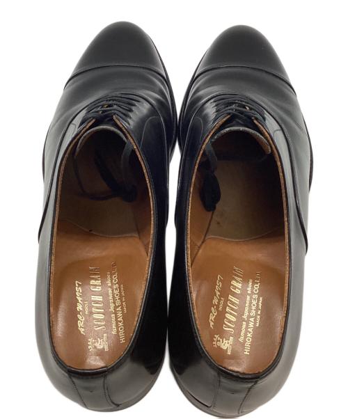 SCOTCH GRAIN（スコッチグレイン）SCOTCH GRAIN (スコッチグレイン) ストレートチップレザーシューズ ブラック サイズ:SIZE 26cmの古着・服飾アイテム