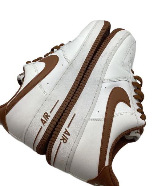 NIKE（ナイキ）NIKE (ナイキ) AIR FORCE 1 '07（エア フォース ワン ゼロセブン） ホワイト・ピーカンブラウン サイズ:SIZE 27.5cmの古着・服飾アイテム