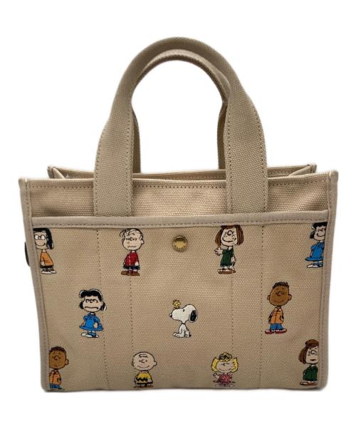 COACH（コーチ）COACH (コーチ) PEANUTS (ピーナッツ) Cargo Tote 26(カーゴ トート 26) ベージュの古着・服飾アイテム