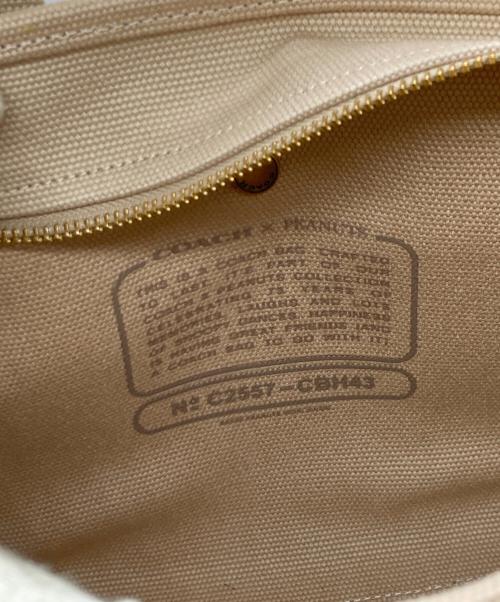 COACH（コーチ）COACH (コーチ) PEANUTS (ピーナッツ) Cargo Tote 26(カーゴ トート 26) ベージュの古着・服飾アイテム