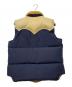 SUGAR CANE (シュガーケーン) LEATHER YOKE T/C DOWN VEST/レザークロス ヨーク ティーシー ダウンベスト ネイビー サイズ:L：6000円