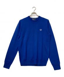FRED PERRY（フレッドペリー）の古着「メリノウールニット」｜ブルー